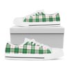 Irish Tartan St. Patrick’s Day Print Black Low Top Shoes, St Patricks Day Low Top, St Patrick Day Sneaker