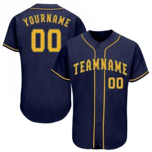 Navy Gold Baseball Jersey, Custom Baseball Jersey,&hellip;