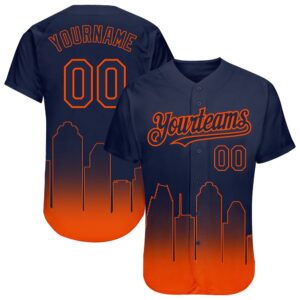 Navy Orange 3D Houston City Edition Fade&hellip;