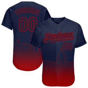 Navy Red 3D Washington City Edition Fade&hellip;