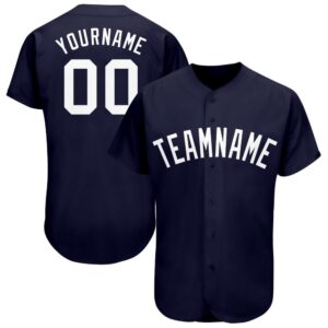 Navy White Baseball Jersey, Custom Baseball Jersey,&hellip;