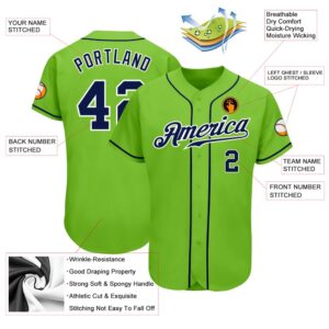 Neon Green Navy White Authentic Baseball Jersey Custom Baseball Jersey Personalized Sport Jersey 2 pfajby.jpg