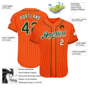 Orange White Pinstripe Green White Authentic Baseball Jersey Custom Baseball Jersey Personalized Sport Jersey 2 krayvp.jpg