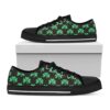 Pixel Clover St. Patrick’s Day Print White Low Top Shoes, St Patricks Day Low Top, St Patrick Day Sneaker