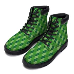 Plaid St. Patrick’s Day Print Pattern Boots,&hellip;