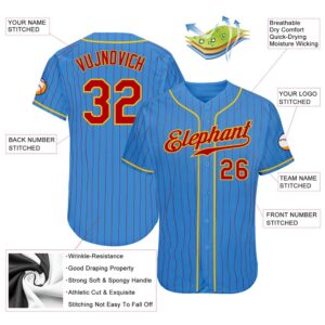 Powder Blue Red Pinstripe Red Gold Authentic Baseball Jersey Custom Baseball Jersey Personalized Sport Jersey 2 t909es.jpg