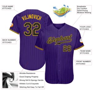 Purple Black Pinstripe Black Gold Authentic Baseball Jersey Custom Baseball Jersey Personalized Sport Jersey 2 tzq71x.jpg