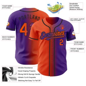 Purple Orange Black Authentic Gradient Fashion Baseball Jersey Custom Baseball Jersey Personalized Sport Jersey 2 w1acyp.jpg