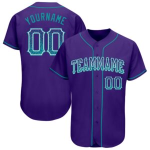 Purple Teal-White Authentic Drift Fashion Baseball Jersey,&hellip;