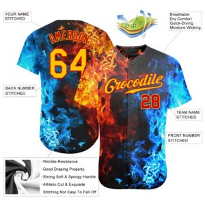 Red Gold 3D Pattern Design Flame Authentic Baseball Jersey Custom Baseball Jersey Personalized Sport Jersey 2 gazncl.jpg
