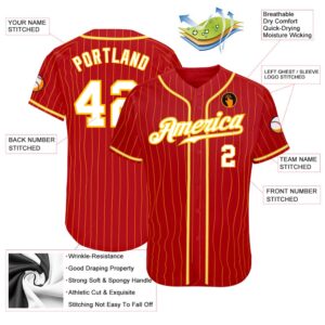 Red Gold Pinstripe White Gold Authentic Baseball Jersey Custom Baseball Jersey Personalized Sport Jersey 2 kzwxr9.jpg