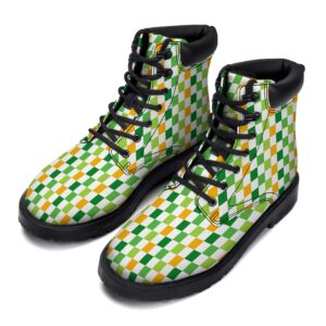 St. Patrick’s Day Irish Checkered Print Boots,&hellip;