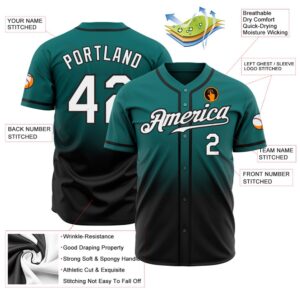Teal White Black Authentic Fade Fashion Baseball Jersey Custom Baseball Jersey Personalized Sport Jersey 2 jdfbyz.jpg