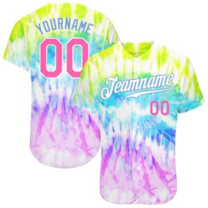Tie Dye Pink-Light Blue 3D Rainbow Authentic&hellip;