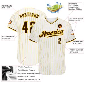 White Gold Pinstripe Brown Gold Authentic Baseball Jersey Custom Baseball Jersey Personalized Sport Jersey 2 qu2ykk.jpg
