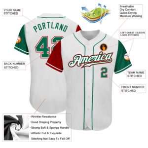 White Kelly Green Red Authentic Two Tone Baseball Jersey Custom Baseball Jersey Personalized Sport Jersey 2 g50qqr.jpg