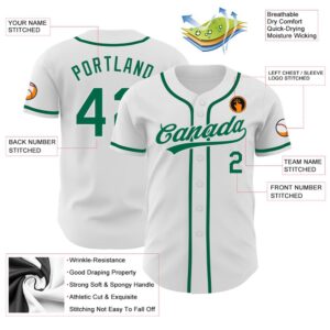 White Kelly Green Authentic Baseball Jersey Custom Baseball Jersey Personalized Sport Jersey 2 dmssik.jpg