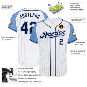 White Light Blue Pinstripe Navy Light Blue Authentic Raglan Sleeves Baseball Jersey Custom Baseball Jersey Personalized Sport Jersey 2 duprd8.jpg