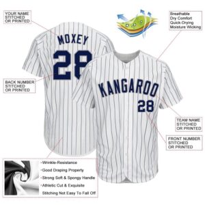 White Navy Pinstripe Navy Gray Authentic Baseball Jersey Custom Baseball Jersey Personalized Sport Jersey 2 vnmihq.jpg