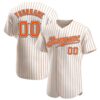 White Orange Pinstripe Royal-Orange Authentic Raglan Sleeves Baseball Jersey, Custom Baseball Jersey, Personalized Sport Jersey