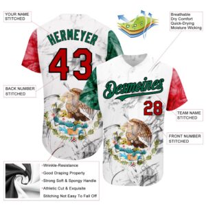 White Red Kelly Green Black 3D Mexican Flag Authentic Baseball Jersey Custom Baseball Jersey Personalized Sport Jersey 2 wytyra.jpg