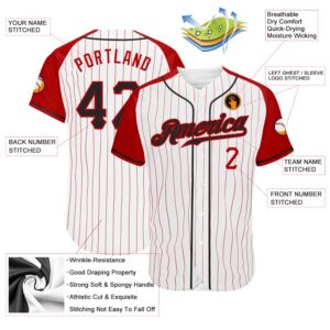 White Red Pinstripe Black Red Authentic Raglan Sleeves Baseball Jersey Custom Baseball Jersey Personalized Sport Jersey 2 zjysmm.jpg