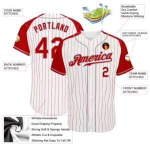 White Red Pinstripe Red Gray Authentic Raglan Sleeves Baseball Jersey Custom Baseball Jersey Personalized Sport Jersey 2 x0xmth.jpg