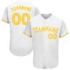 White White-Black Authentic Baseball Jersey_7394, Custom Baseball Jersey, Personalized Sport Jersey
