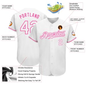 White White Pink Authentic Baseball Jersey Custom Baseball Jersey Personalized Sport Jersey 2 nxqdrp.jpg