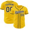 Yellow Black-Orange Authentic Fade Fashion Baseball Jersey, Custom Baseball Jersey, Personalized Sport Jersey