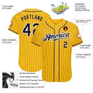 Yellow Navy Pinstripe Navy White Authentic Baseball Jersey Custom Baseball Jersey Personalized Sport Jersey 2 wauyn7.jpg