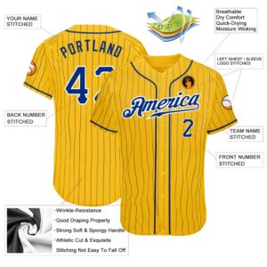 Yellow Royal Pinstripe Royal White Authentic Baseball Jersey Custom Baseball Jersey Personalized Sport Jersey 2 emlugv.jpg
