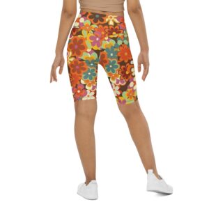 70s Flower Pattern Biker Shorts Biker Shorts For Mom Shorts Mother s Day Mother Day Gift 3 kgy6pq.jpg