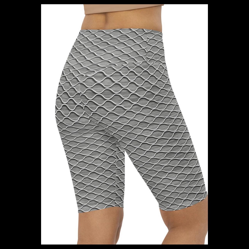 Anti Cellulite Pattern Biker Shorts, Biker Shorts For Mom, Shorts Mother’s Day, Mother Day Gift