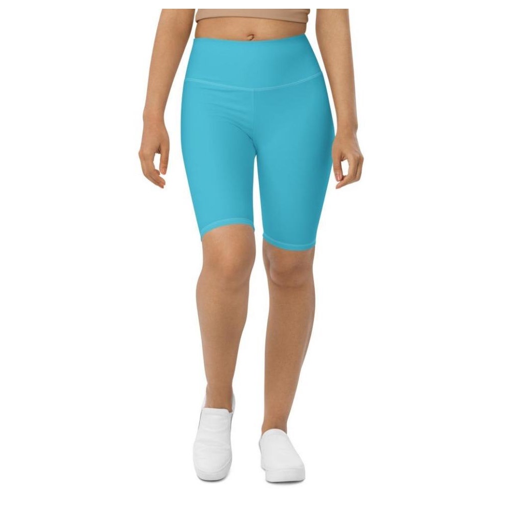 Aqua Turquoise Biker Shorts, Biker Shorts For Mom, Shorts Mother’s Day, Mother Day Gift