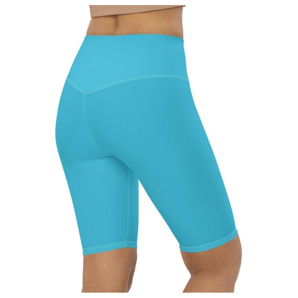 Aqua Turquoise Biker Shorts, Biker Shorts For Mom, Shorts Mother’s Day, Mother Day Gift