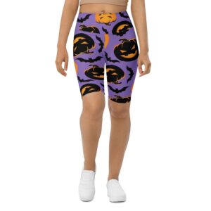 Bats and Jack O’Lanterns Biker Shorts, Biker&hellip;