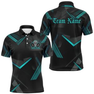 Black And Blue Custom Skull Pickleball Shirts&hellip;