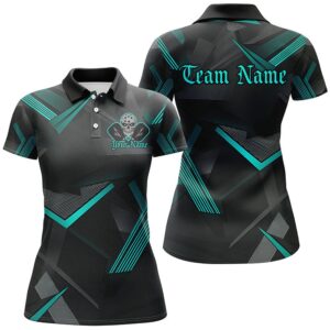 Black And Blue Custom Skull Pickleball Shirts&hellip;