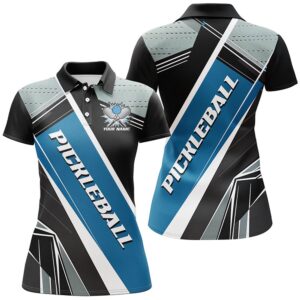 Black And Blue Pickleball Polo Shirts for&hellip;