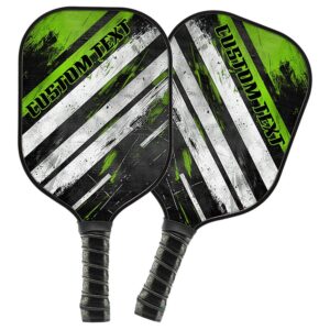 Black And Green Custom Pickleball Paddle For&hellip;