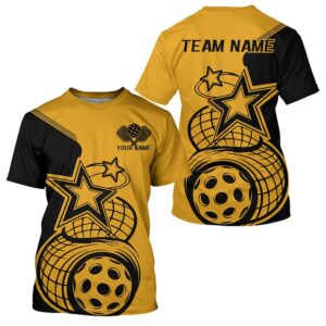 Black And Yellow Custom Pickleball Star Pickleball&hellip;