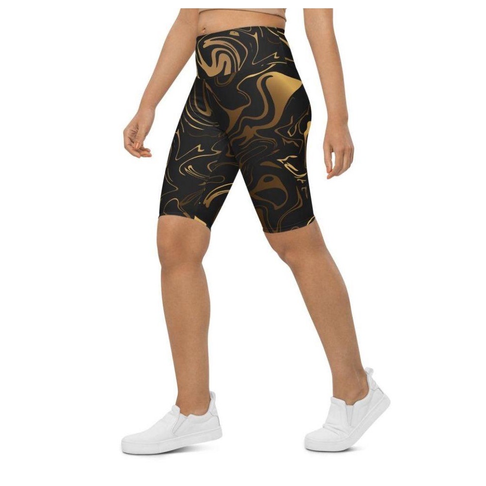 Black & Gold Biker Shorts, Biker Shorts For Mom, Shorts Mother’s Day, Mother Day Gift