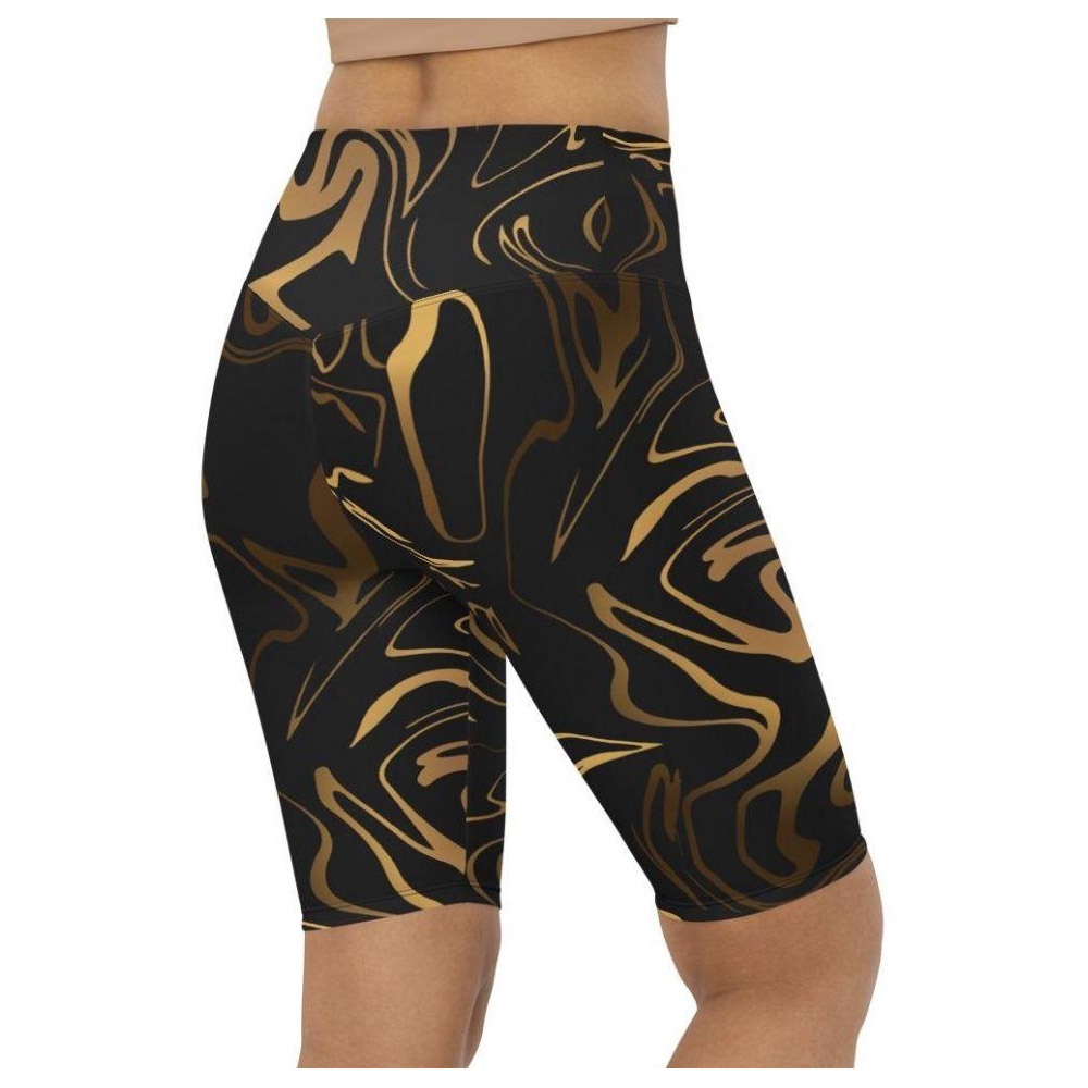 Black & Gold Biker Shorts, Biker Shorts For Mom, Shorts Mother’s Day, Mother Day Gift