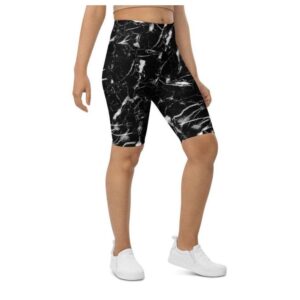 Black Marble Biker Shorts, Biker Shorts For&hellip;