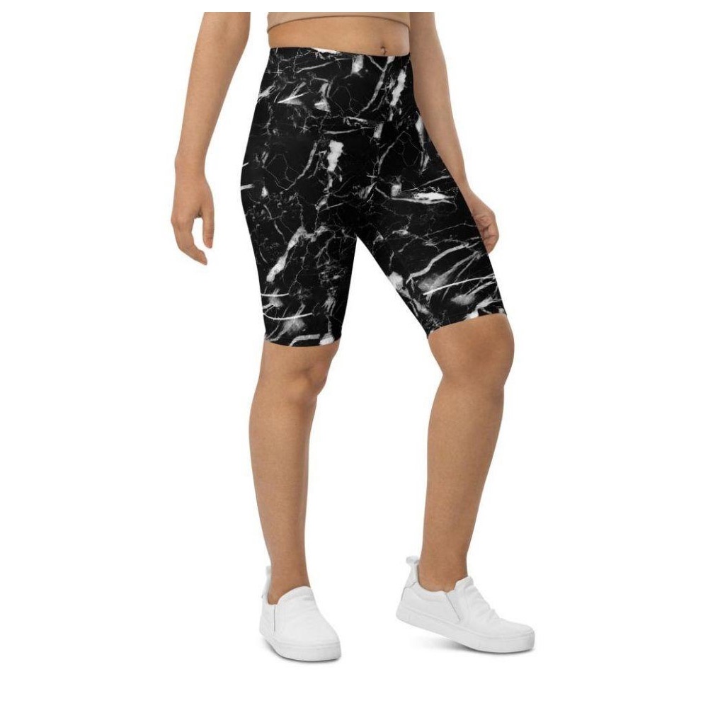 Black Marble Biker Shorts, Biker Shorts For Mom, Shorts Mother’s Day, Mother Day Gift