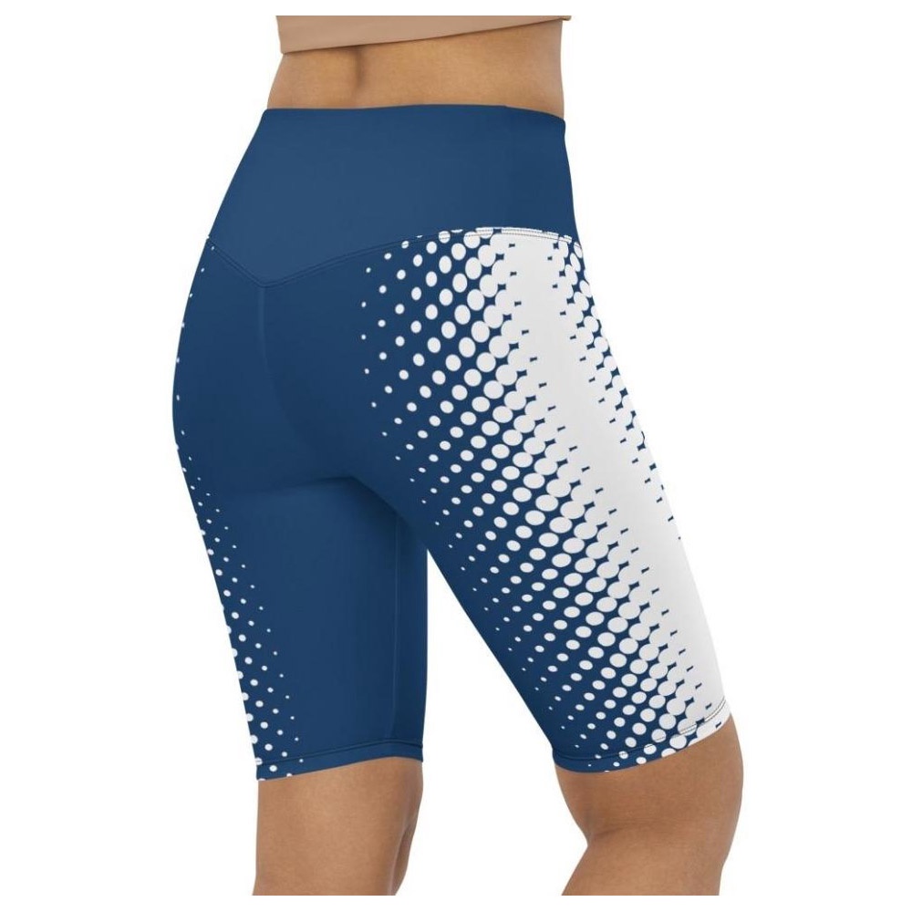 Blue Optical Illusion Biker Shorts, Biker Shorts For Mom, Shorts Mother’s Day, Mother Day Gift