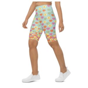 Candy Hearts Biker Shorts, Biker Shorts For&hellip;