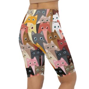 Cartoon Cats Biker Shorts, Biker Shorts For&hellip;