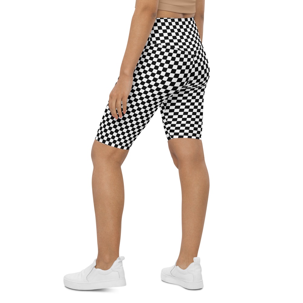 Checkered Biker Shorts, Biker Shorts For Mom, Shorts Mother’s Day, Mother Day Gift